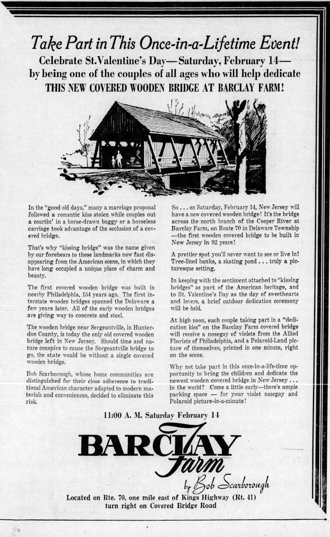 06292022 COURIER-POST AD FOR COVERED BRIDGE
